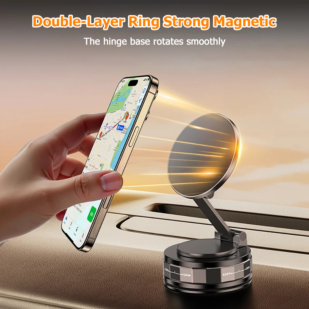 Phone Accessories Officeworks - Vakuum-Saugnapf Faltbare Magnetische Auto-Handyhalterung 360° °