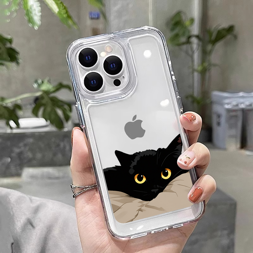 X Phone Accessories - Lustige Schwarze Katze Paar-Handyhülle für Redmi