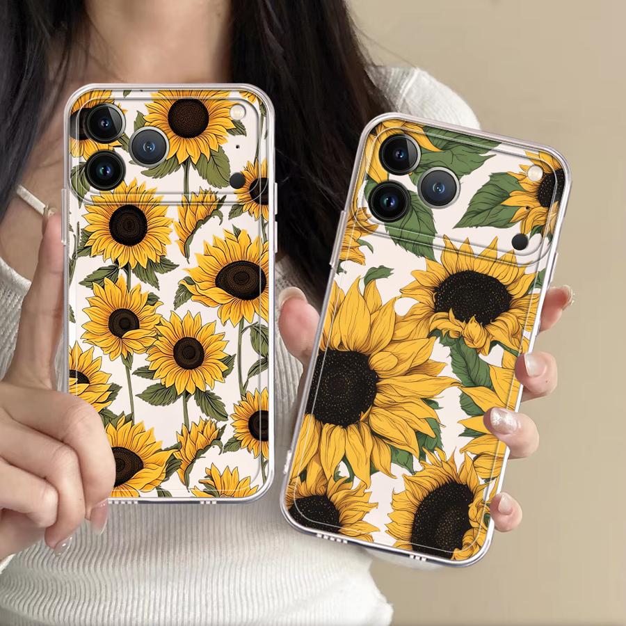 Phone Accessories List - Niedliche Sonnenblumenmuster-Hülle für Apple iPhone 17