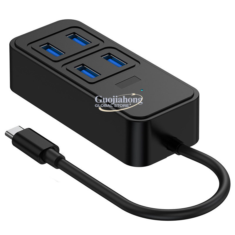 Usb C Hub - Grenzüberschreitender USB3.0-Hub, USB-Schnittstellenadapter, TYPE-C zu DC5W,
