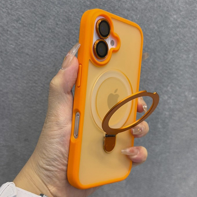 Phone Accessories Ring - Matte Handyhülle mit Ringhalter und Glaslinse