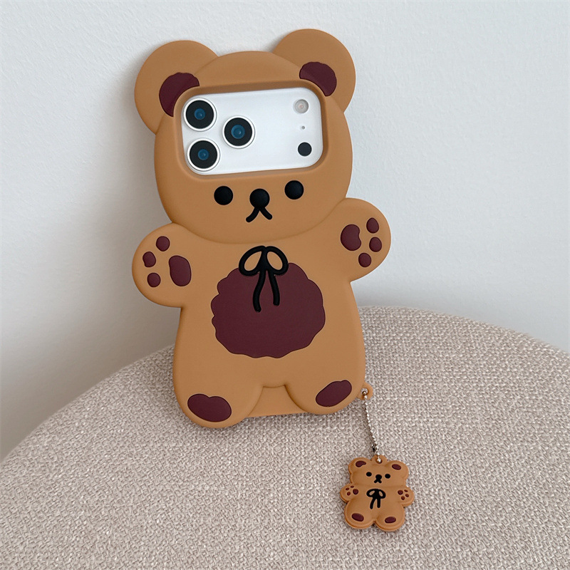 3D-Cartoon-Bär-weiche Silikon- – Xo Phone Accessories Bewertung und Preis