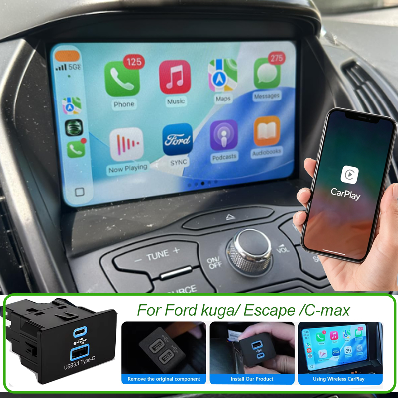 Kabelloser Carplay USB-HUB für – Usb C Hub Bewertung und Preis