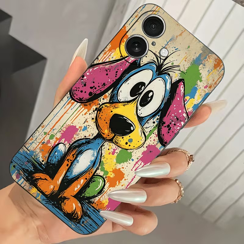 Graffiti-Farbige Welpen-TPU-Ha – Phone Accessories List Bewertung und Preis
