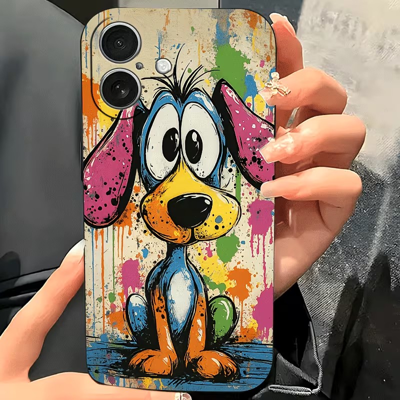 Graffiti-Farbige Welpen-TPU-Ha – Phone Accessories List Bewertung und Preis