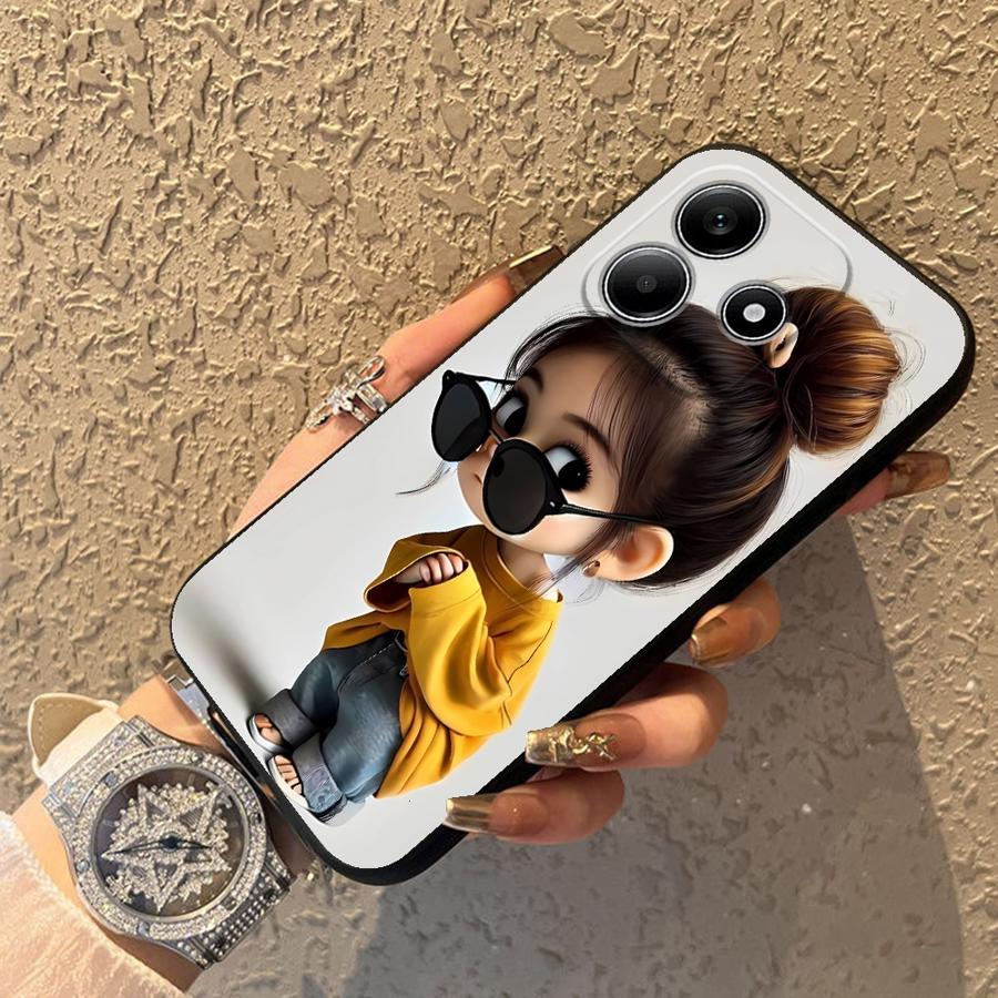 Cartoon-Mädchen-Muster Handyhü – X Phone Accessories Bewertung und Preis