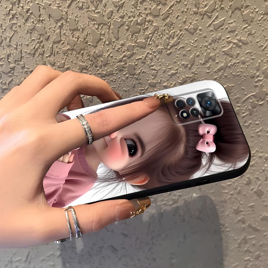 Cartoon-Mädchen-Muster Handyhü – X Phone Accessories Bewertung und Preis